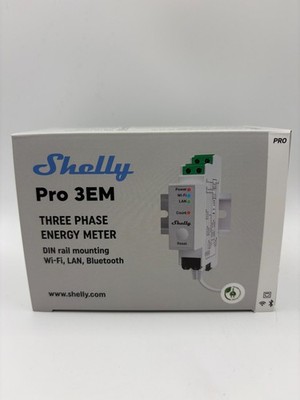 SHELLY Pro 3EM 120A WLAN LAN Bluetooth Energiezähler 3-Phasen inkl. 19% MwSt.