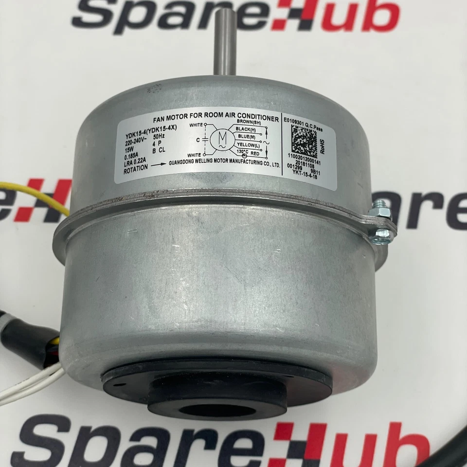 MOTEUR DE VENTILATEUR QUANGDOND WELLING YDK15-4 POUR CLIMATISATION DE CHAMBRE - Photo 2/4