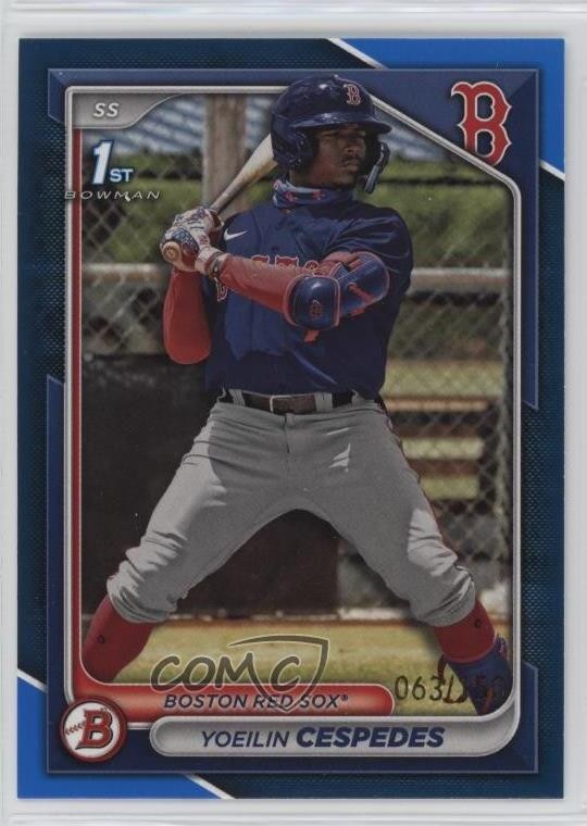 2024 Bowman Prospects Blue Border 63/150 Yoeilin Cespedes #BP-139 7c7