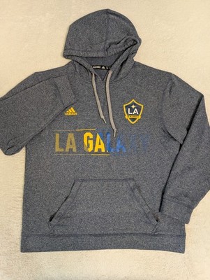LA Galaxy adidas Aeroband climawarm Ultimate Hoodie Men s M Blue