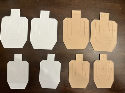 #ad Uspsa style dry fire shooting target set $20.00