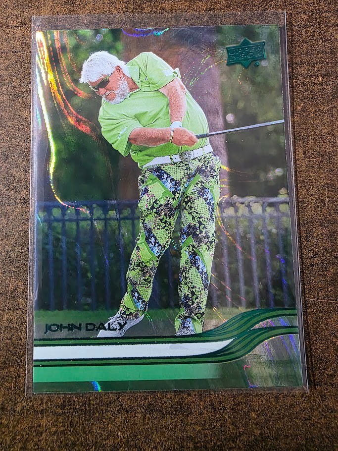Upper Deck 2026 Golf John Daly Green Parallel #23 PGA Tour Card