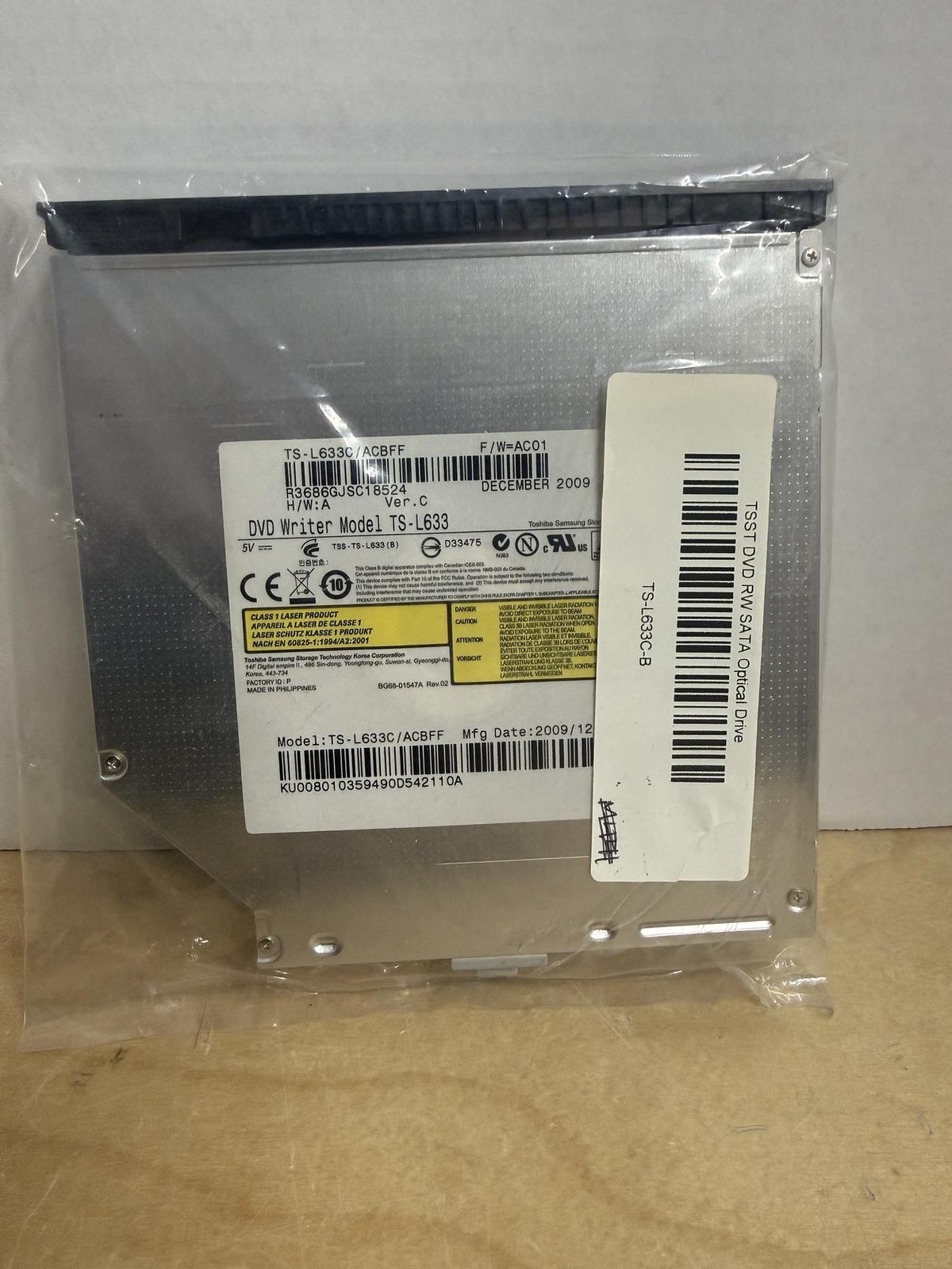 Toshiba Samsung TS-L633 TS-L633C/ACBFF TSST DVD-RW SATA Optical Drive