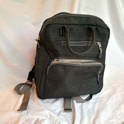 L.L.Bean Gray Medium Backpack Zip Closure Inner Pockets Solid Unisex Adults
