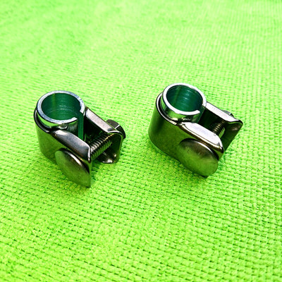 RALEIGH CHOPPER MK1 MK2 NEW STAINLESS SISSY BAR CLAMPS WITH INSERTS x 2