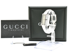 NEAR MINT/Box Vintage GUCCI 1500L 13mm Silver Dial Quartz Women's Watch Japan