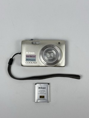 Nikon COOLPIX S3100 14.0MP Digital Camera - Silver for sale online