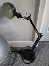 IKEA Forsa Desk Lamp Work Table Light Adjustable Arm Height Black Angle Poise 
