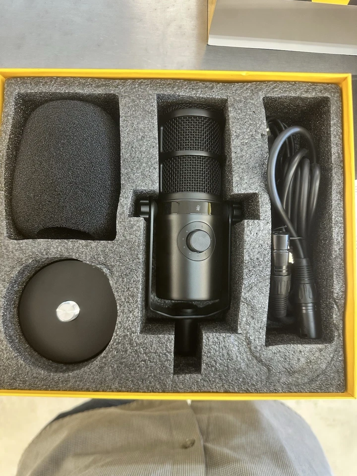 MAONO Dynamisches Mikrofon, USB/XLR Podcast PC Mikrofon mit Software, schwarz  - Bild 2 von 3