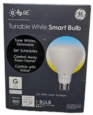 GE Tunable White Smart Bulb•800 Lumens•Adjustable Bulb (works with Google) [32]