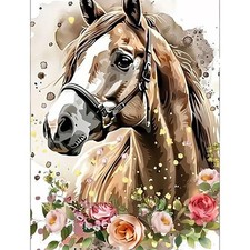 Horse 5D Diamond Painting Kits for Adults, Horse Diamond Art kit for Beginners,