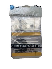 2 Pack of 90 Minute Audio Cassettes. Free Shipping.