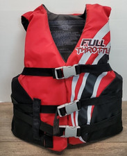Full Throttle Youth Life Jacket Red 50-90 Pounds
