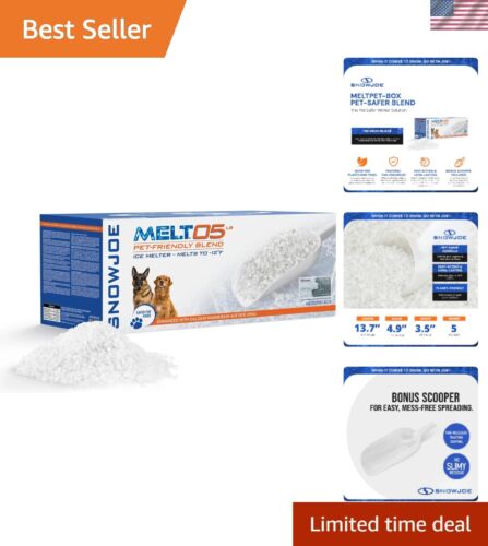 Pet-Friendly Premium Ice Melt - Effective Deicer for Driveway & Sidewalk, 5 lb