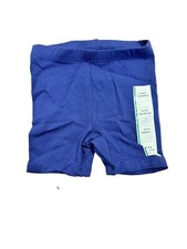 Baby Girls Elastic Waistband Skinny Bike Shorts - Cat  Jack Nightfall Blue, 12M
