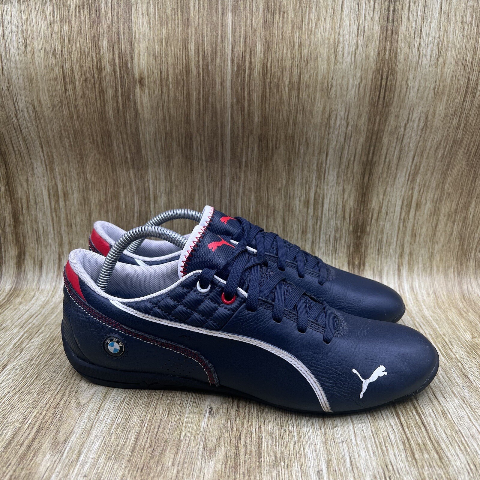 Puma BMW MS Drift Leather Lifestyle Sneaker Blue 3641… Gem