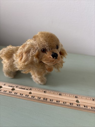 Vintage Stuffed Animal Steiff Germany Toy Mohair Cockie Cocker Spaniel Dog NoTag - Picture 2 of 24