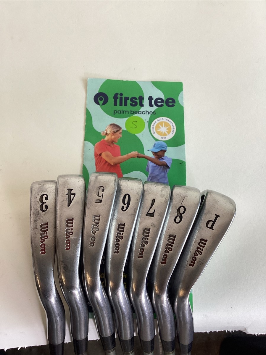 Set of 8 x Wilson Staff Irons 3-PW Regular Steel Shafts Wilson Staff Grips Set of 8 x Wilson Staff Irons 3-PW Regular Steel Shafts Wilson Staff Grips