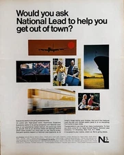 1970 National Lead Company Vintage Print Ad, Broadway NYC
