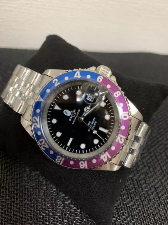 A BATHING APE Watch Men's Goods TYPE-2 BAPEX M Sliver Japan 2022 S/S B1 Bape New