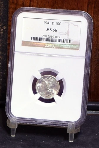 1941-D Mercury Dime - NGC MS66 (#59478-L)