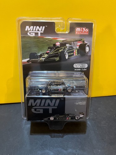 1/64 MINI GT MIJO EXCLUSIVES 1977 LOTUS 75 #5 JOHN PLAYER SPECIAL PRESENTATION - Picture 1 of 2