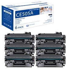 6PK CE505A Toner for HP 05A Black LaserJet P2055dn P2035 P2035n P2050 P2055x