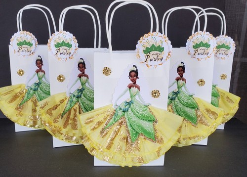 Royal princess and the Frog Tiana prince Naveen Birthday Party Favor treat bags - Picture 2 of 9