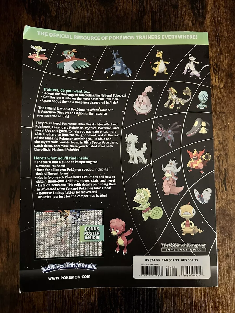 Pokémon Ultra Sun & Pokémon Ultra Moon Edition: The Official National  Pokédex by Pokémon Company International