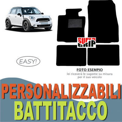Tappetini su Misura per Auto TAPPETI PEUGEOT 206CC 4 Fix Universali!