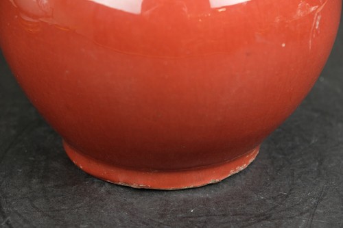 Sang de Boeuf vase antique Chinese porcelain 18th /19th century Red glase 36 cm - Picture 2 of 19