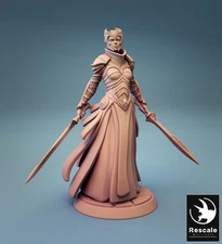 Female Knight by Rescale Miniatures | D&D | DnD | Pathfinder | Print on Demand