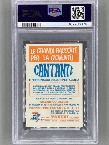 1968 Panini #203 The Kinks Cantanti PSA 4 - Pop 2 (Music) - Picture 2 of 2