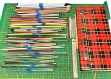 Mixed Lot 35 Pairs Knitting Needles Aluminum Plastic Crochet Hooks Vintage Case