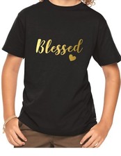Youth Toddler Blessed Shirt Thanksgiving Tee Easter Thankful Christian Kids