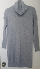 Lulu’s Gray Cowl Neck Knit Sweater Dress Size Small 