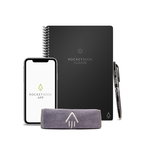 Rocketbook Fusion Reusable Notebook Planner Combo, 6-Inch X 8.8-Inch, 7 Page Sty