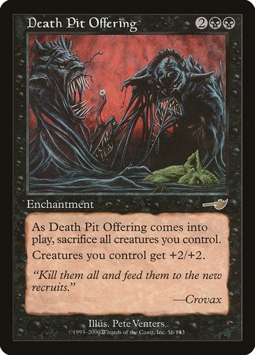 1x Death Pit Offering - LP - Nemesis - SPARROW MAGIC mtg