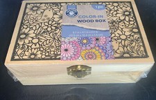 Unstained Wood Box that locks 6 X 4 X 2 New Sealed Craft Chest