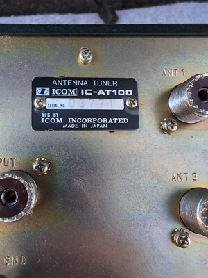 icom antenna tuner Ic-at100 Hf Full Automatic Antenna Tuner icom antenna tuner Ic-at100 Hf Full Automatic Antenna Tuner
