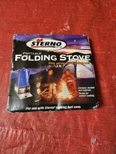 Sterno Portable Folding Stove Single Burner Camping Hiking Picnics Tailgates NEW