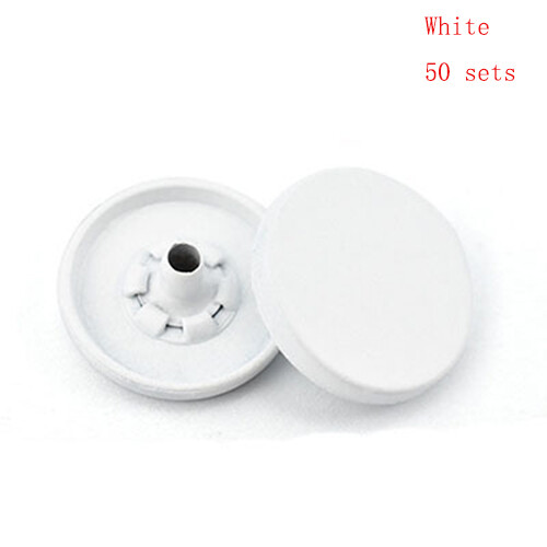 50X Colorful Snap Fasteners Heavy Duty Buttons 12/15mm Metal Press Studs Poppers - Picture 21 of 26