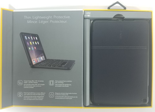 ZAGG Folio Case Hinged with Backlit Bluetooth Keyboard Multi-Angled iPad Mini 4 - Picture 7 of 9