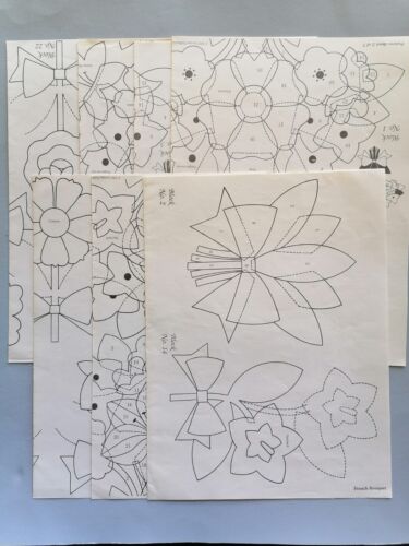FRENCH BOUQUET, Basic Quiltmaking Lessons + 7 sheets of Flowers to Create - Bild 3 von 3