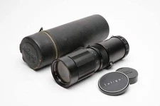 Soligor 90-230mm f4.5 Nikon F mount 2-touch zoom lens, clean, w/Caps + Case