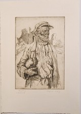 Alfred Kitzig / Radierung / Handsigniert/ Frühling