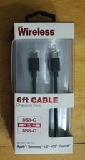 Just Wireless 6 Ft Cable USB-C to USB-C, Charge  Sync