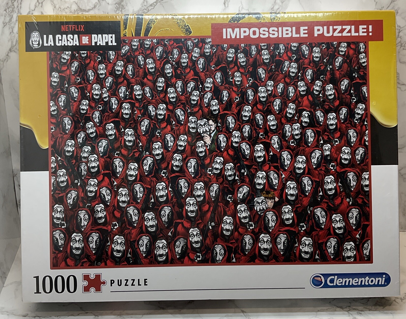 NEW SEALED Clementoni Impossible Puzzle La Casa De Papel Jigsaw Puzzle 1000Pce