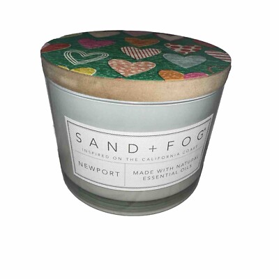 Sand + Fog  NEWPORT 2 Wick Scented Candle Made With Essential Oils 12oz