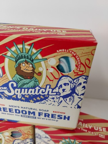 Dr.Squatch Freedom Fresh Soap Bar 5 oz (Limited Edition) Lot Of 5 - Picture 2 of 5